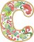 BFC32202 Christmas Applique Alpha C