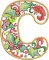 BFC32202 Christmas Applique Alpha C