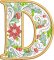 BFC32203 Christmas Applique Alpha D