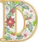 BFC32203 Christmas Applique Alpha D