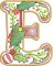 BFC32204 Christmas Applique Alpha E