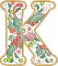 BFC32210 Christmas Applique Alpha K