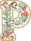 BFC32215 Christmas Applique Alpha P