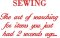 BFC32296 Sewing Is