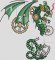 BFC1847 Steampunk Green Dragon