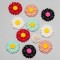 Mixed Resin Flowers 27x27mm