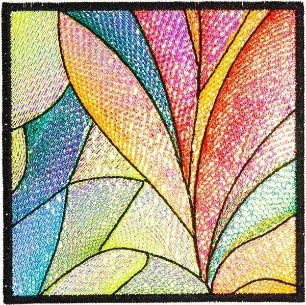 BFC31872 Stained Glass Quilt Block 1