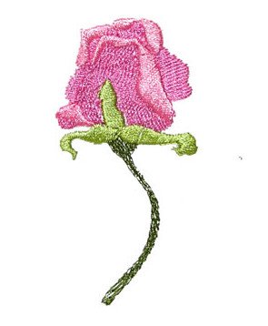 Art Nouveau Small Rose