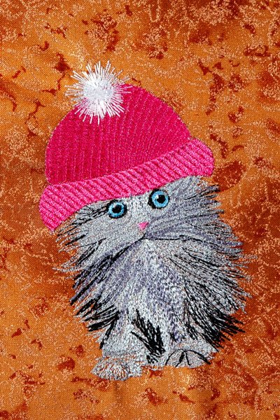 Tiny Cat - Hot Pink Hat