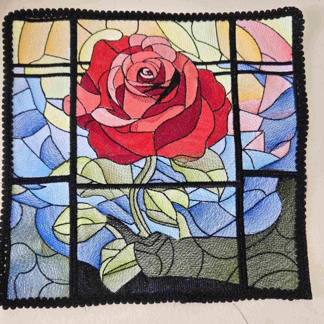 BFC2255 The Rose Stained Glass