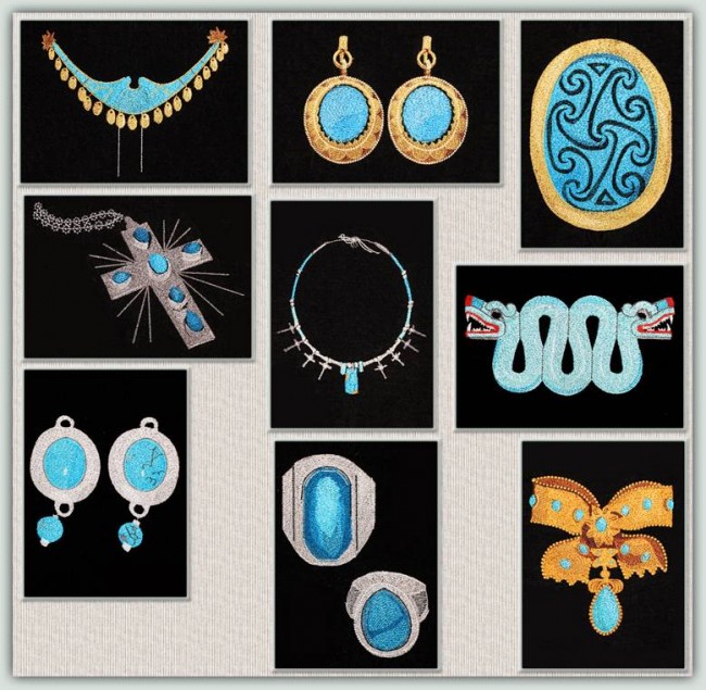 BFC1222 Turquoise Jewelry Thread Kit