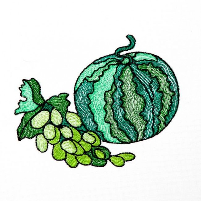 BFC1236 Stained Glass Fruit and Veggies
