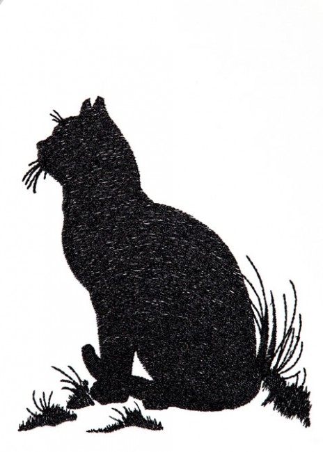 BFC1249 Blackwork Cats and Kittens