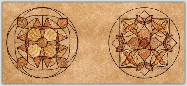 BFC1265 Sheer Mandala Quilt Circles