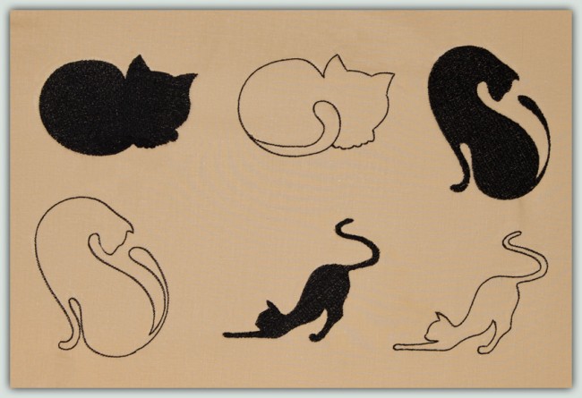 BFC1343 Cats-Outlines and Silhouettes