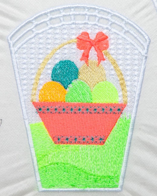 BFC1349 FSL Easter Bowl and Doily