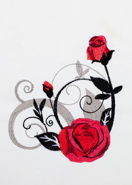 Red Roses - Black Scrolls 8