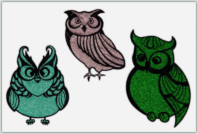 BFC1376 Owls to Glitter or Not