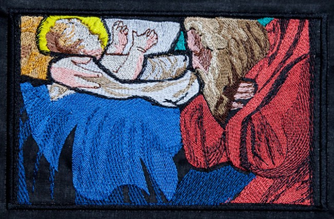 BFC1393 Stained Glass Nativity