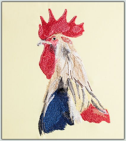 BFC1430 Three Rooster Portraits