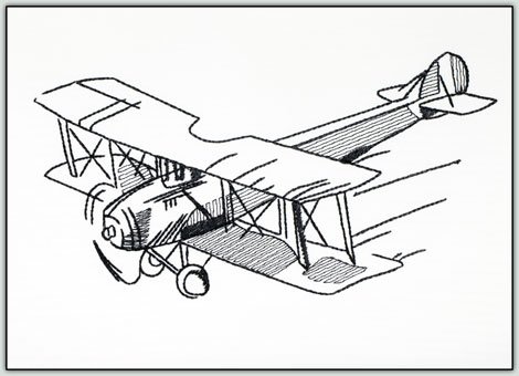 BFC1453 Blackwork-Vintage Aviation