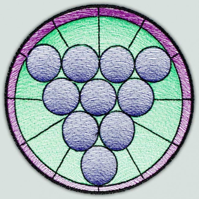 BFC1514 Stained Glass Circles-Fruit