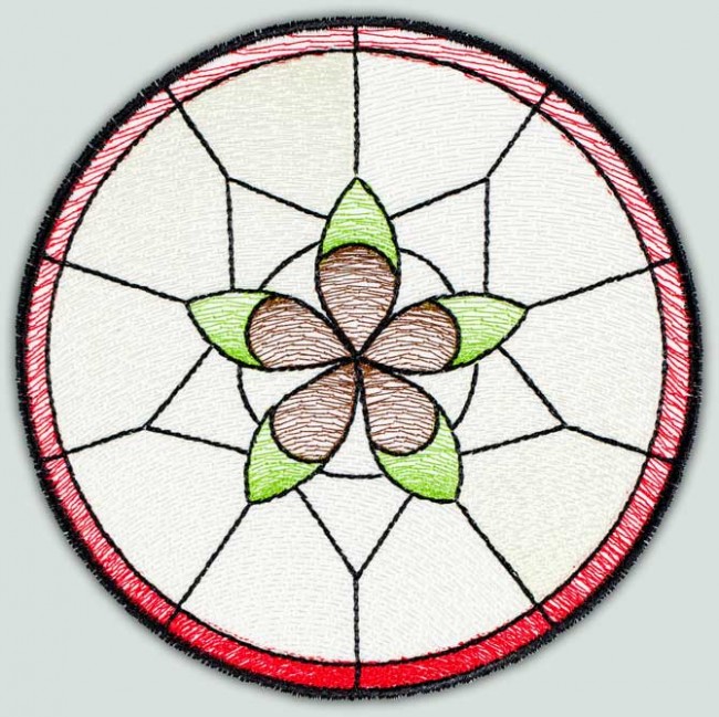 BFC1514 Stained Glass Circles-Fruit