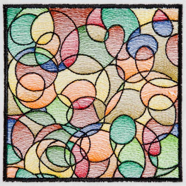 BFC1543 Stained Glass Quilt Squares-Abstract Patterns