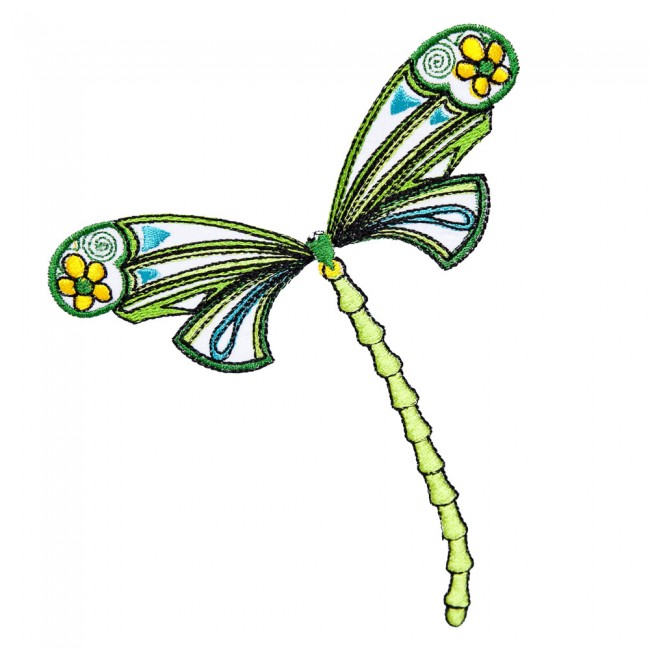 BFC1599 Embellished Dragonfly Garden