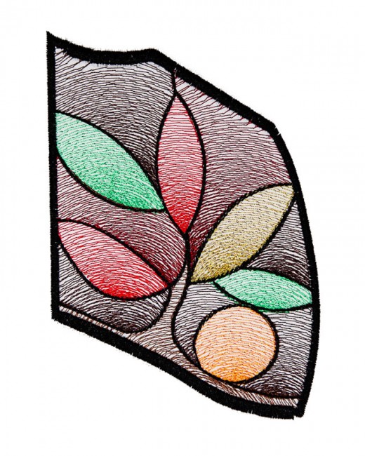 BFC1615 Stained Glass Peacock with Fall Colors