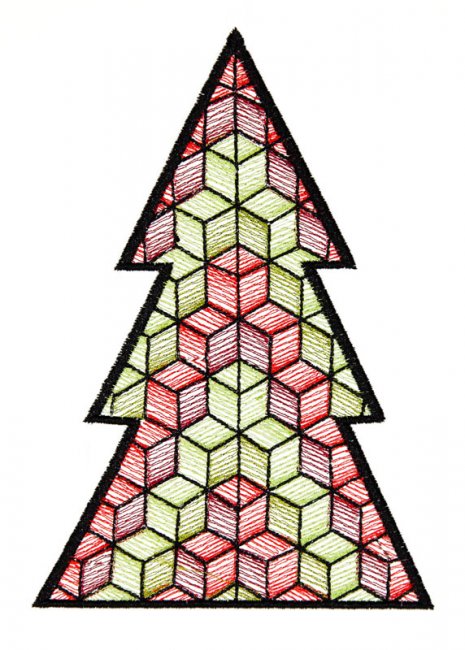 BFC1618 Patchwork Christmas Trees 07
