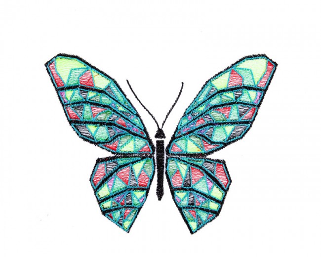 BFC1642 Stained Glass Butterflies