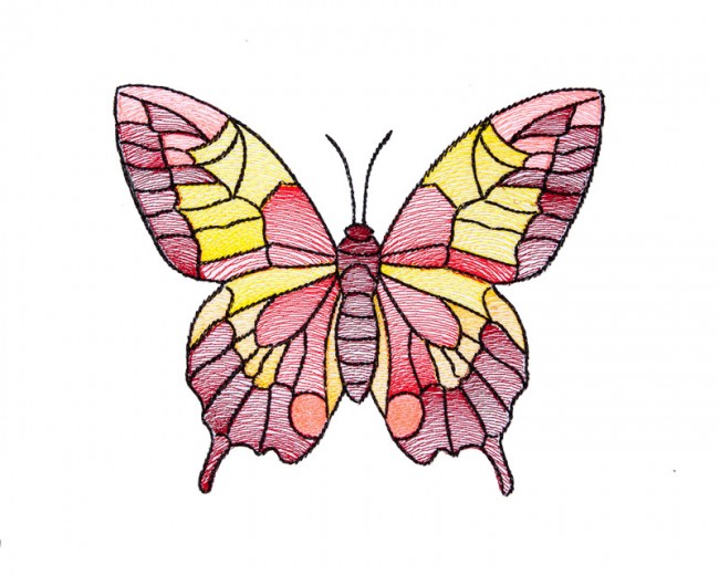 BFC1642 Stained Glass Butterflies