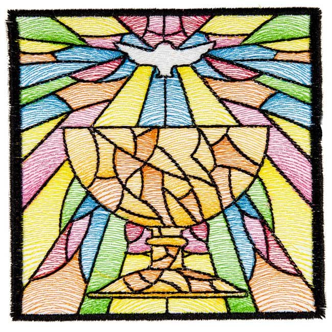 BFC1676 Stained Glass Quilt Squares- Peace