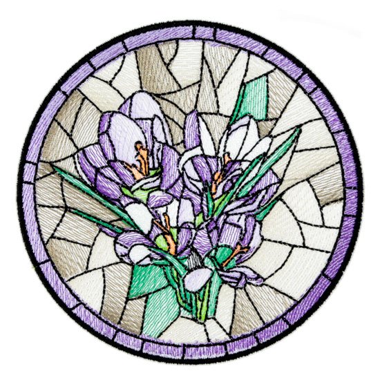BFC1756 Stained Glass Circles and Frames - 01