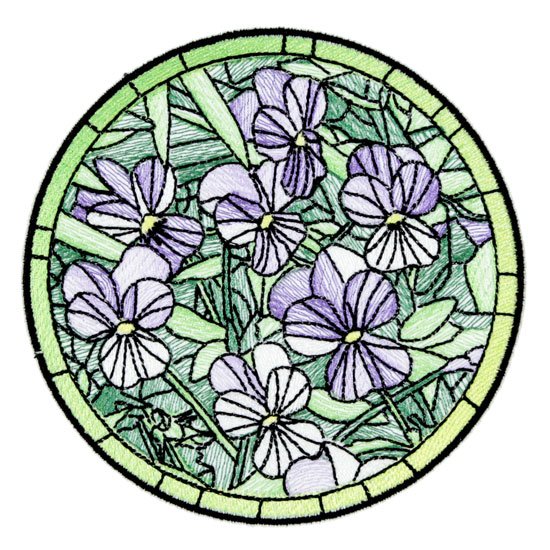 BFC1756 Stained Glass Circles and Frames - 07