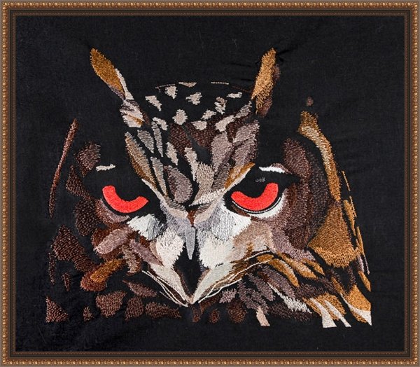 BFC1766 Large Eagle Owl Portrait