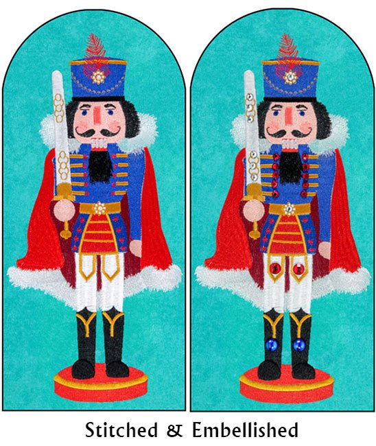 BFC1773 Large Blue And Red Nutcracker