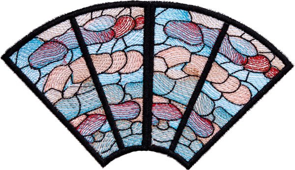 BFC1824 Stained Glass El Paso Rose Window