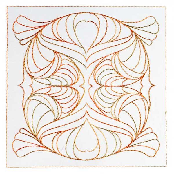 BFC1891 Art Nouveau Ornamental Quilt Blocks