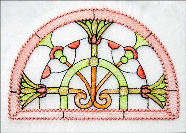 BFC1908 Art Nouveau Stained Glass Placemats