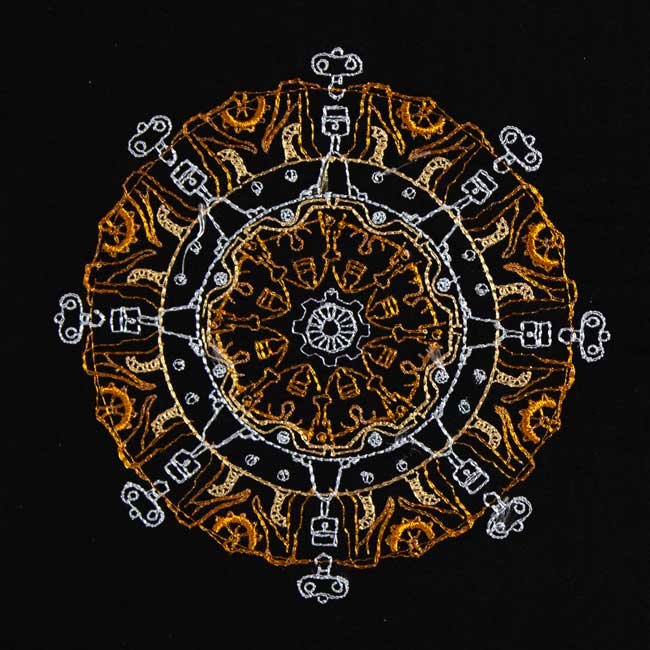 BFC1915 Steampunk Mandala Quilt Blocks