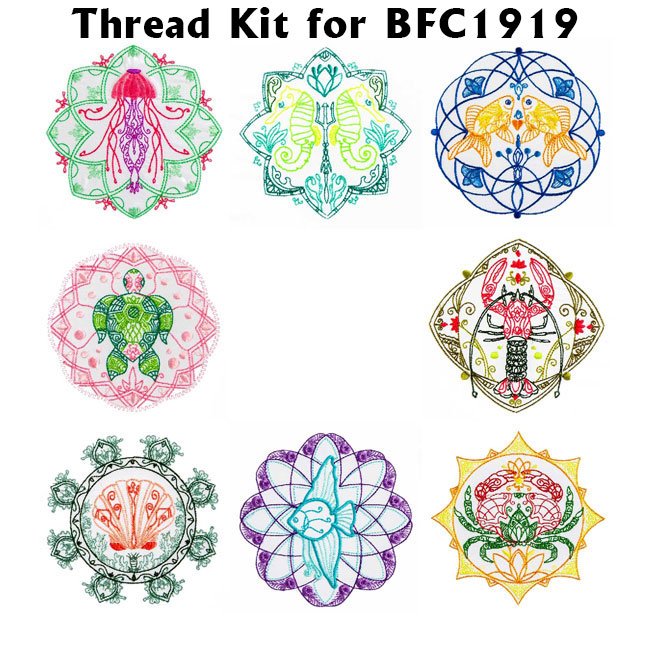 BFC1919 Mandalas from the Sea Thread Kit