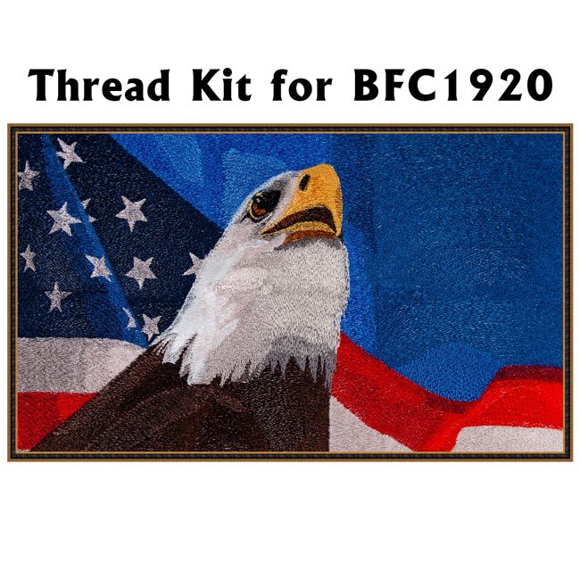 BFC1920 Large Eagle with American Flag IV Thread Kit