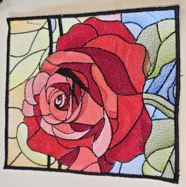 BFC2255 The Rose Stained Glass