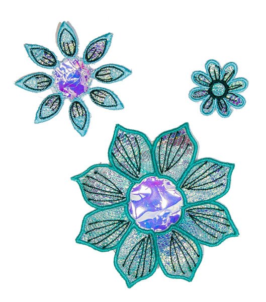 BFC2186 Free Standing Crystal Flowers