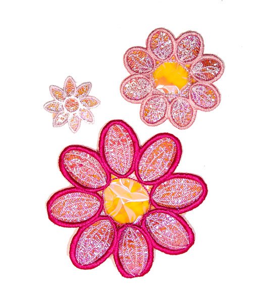 BFC2186 Free Standing Crystal Flowers