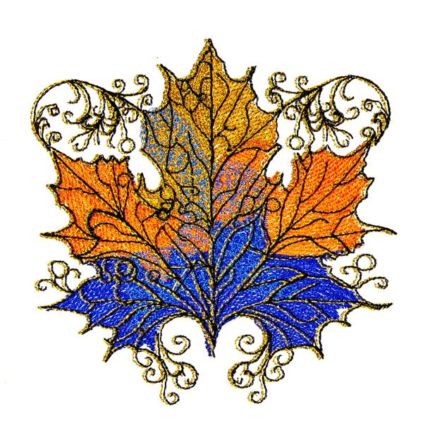 BFC2191 Elegant Autumn Leaves