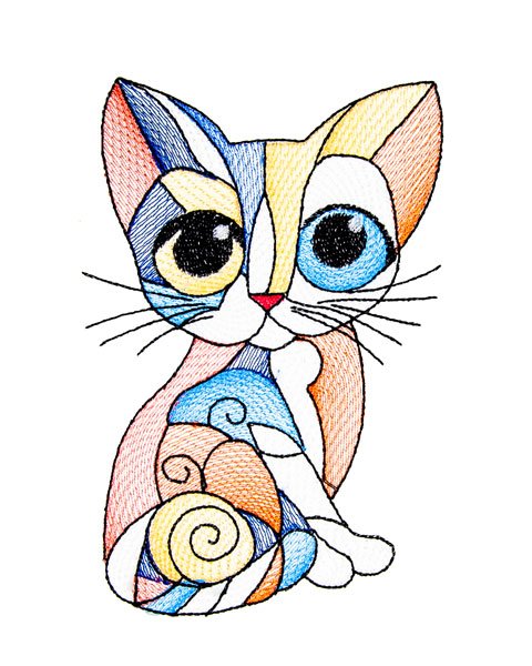 BFC2201 Four Picasso Kittens