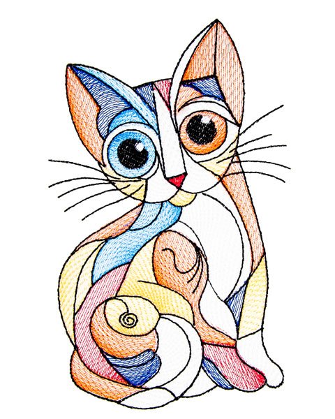 BFC2201 Four Picasso Kittens